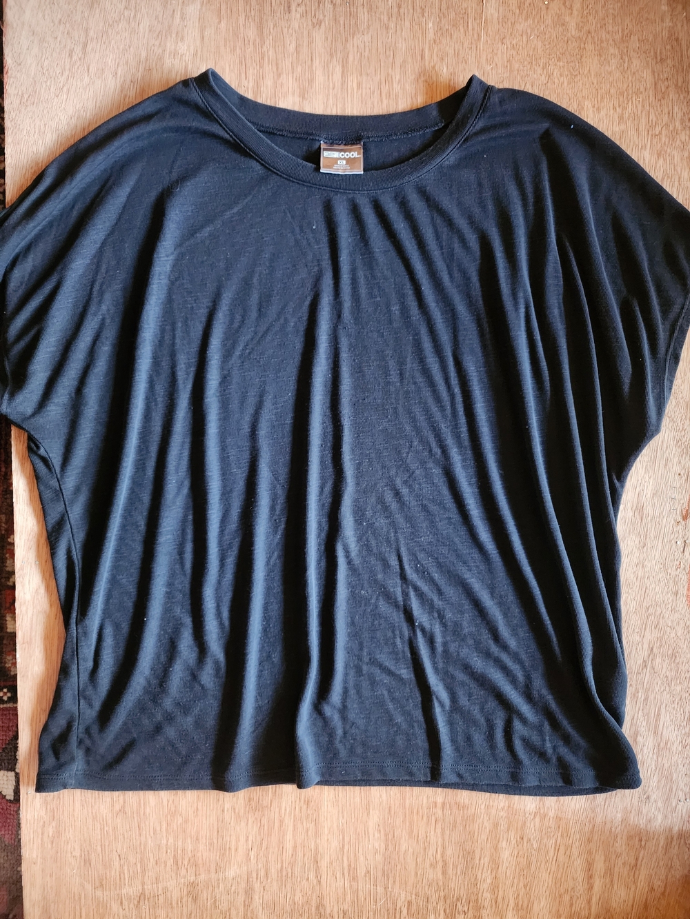 32 Degrees Cool Navy Short Sleeve Dolman Tee Size XL